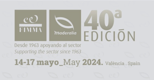 Fimma Maderalia dal 14 al 17 Maggio 2024 a Valencia, fiera internazionale biennale focalizzata sulla componenti e sulla tecnologie per la lavorazione del legno e dei semilavorati.