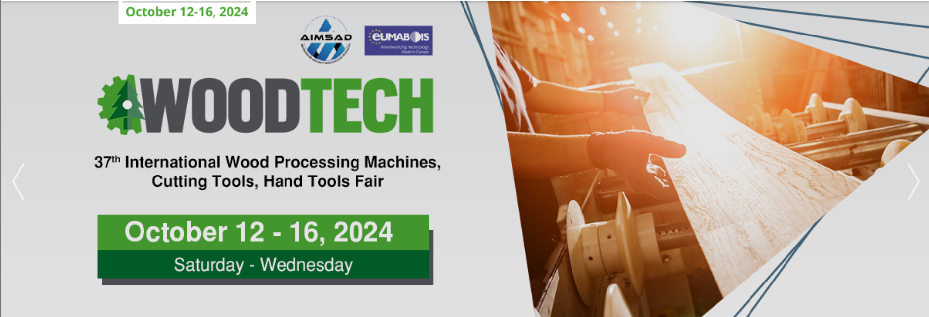 Woodtech, fiera di settore per l’industria lavorazione legno, si terrà a Istanbul, in Turchia, dal 19 al 23 Ottobre 2024